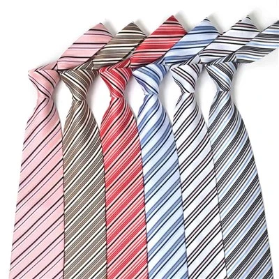 Cà vạt sọc Jacquard hỗn hợp