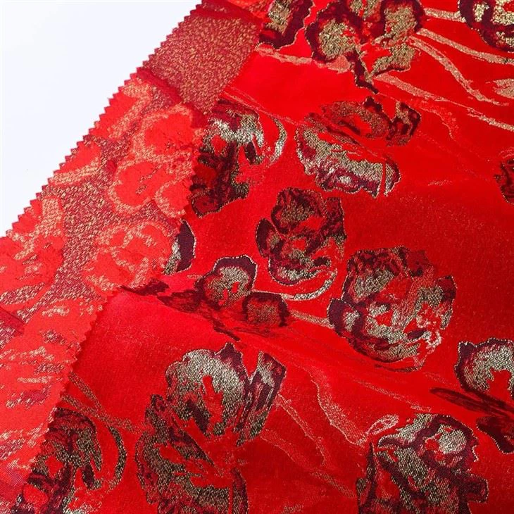 YiLi Luxury Sparkle Flowers Jacquard Apparel Fabric