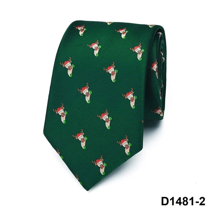 Seasonal Neck Accessory Snowman Jacquard Tie